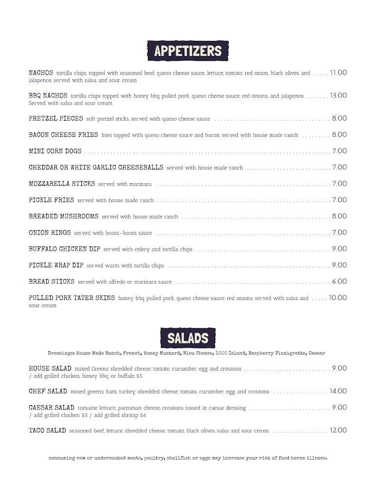 The RailYard Restaurant & Bar Menu image 3